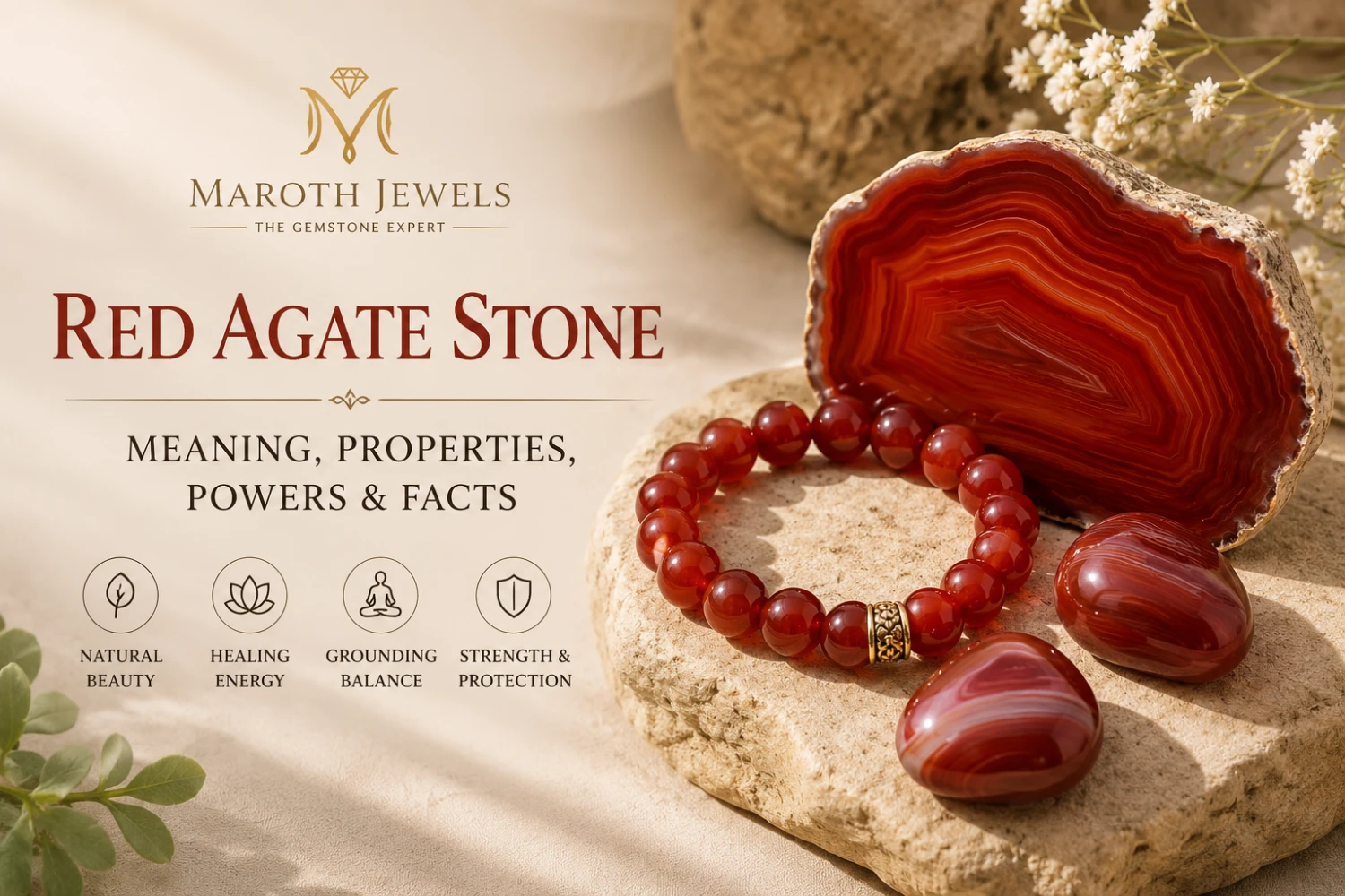 Red Agate Stone: Meaning, Properties, Powers, Facts